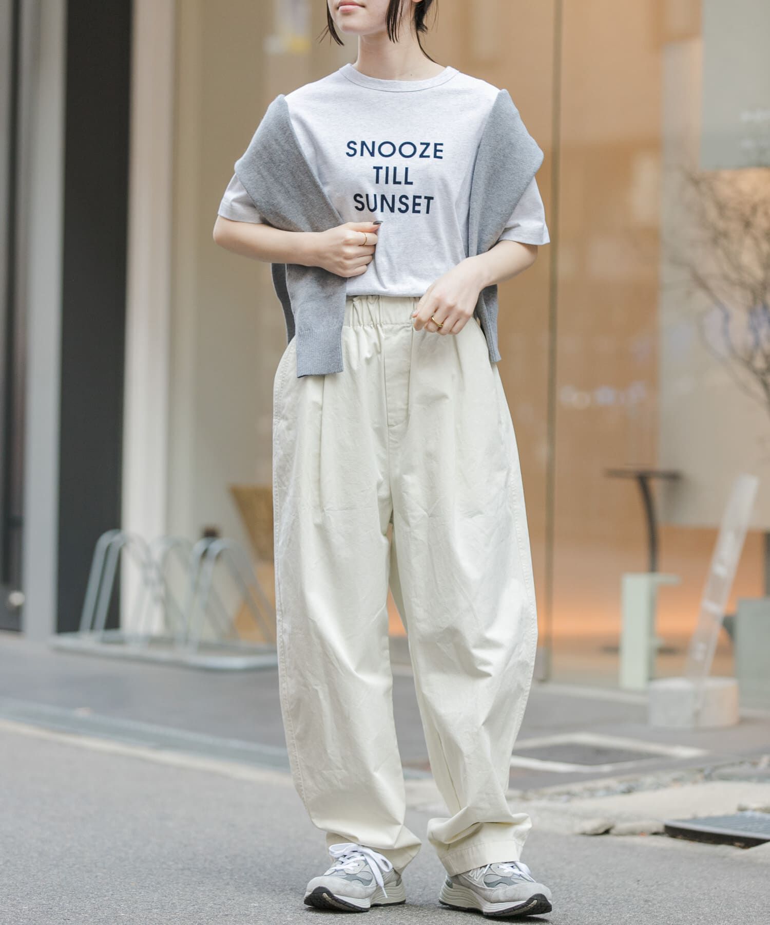 URBAN RESEARCH DOORS「FORK&SPOON　フロッキーロゴショートスリーブTシャツ」|Tシャツ・カットソー|