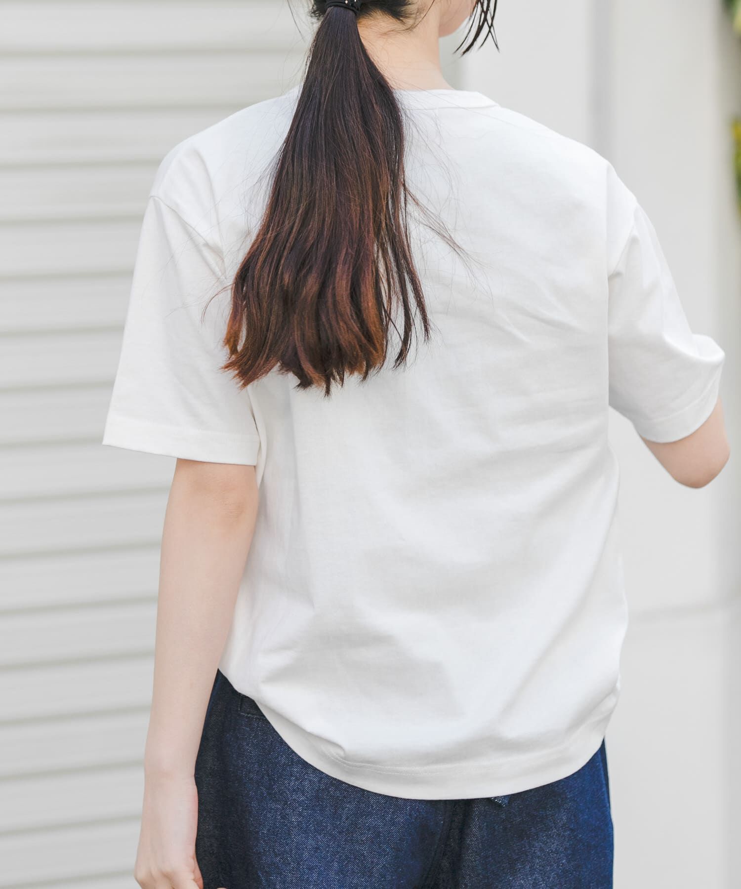 URBAN RESEARCH DOORS「FORK&SPOON　フロッキーロゴショートスリーブTシャツ」|Tシャツ・カットソー|