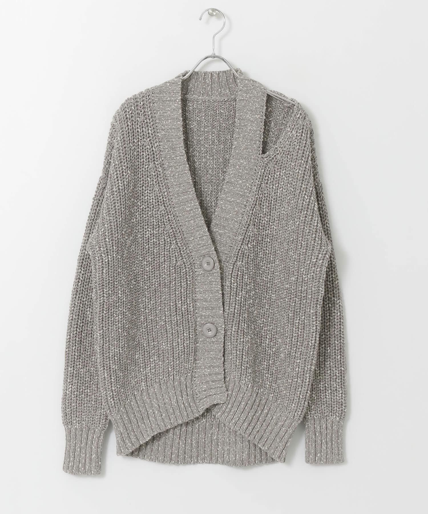  「ショルダースリットBIGカーディガン」|カーディガン|