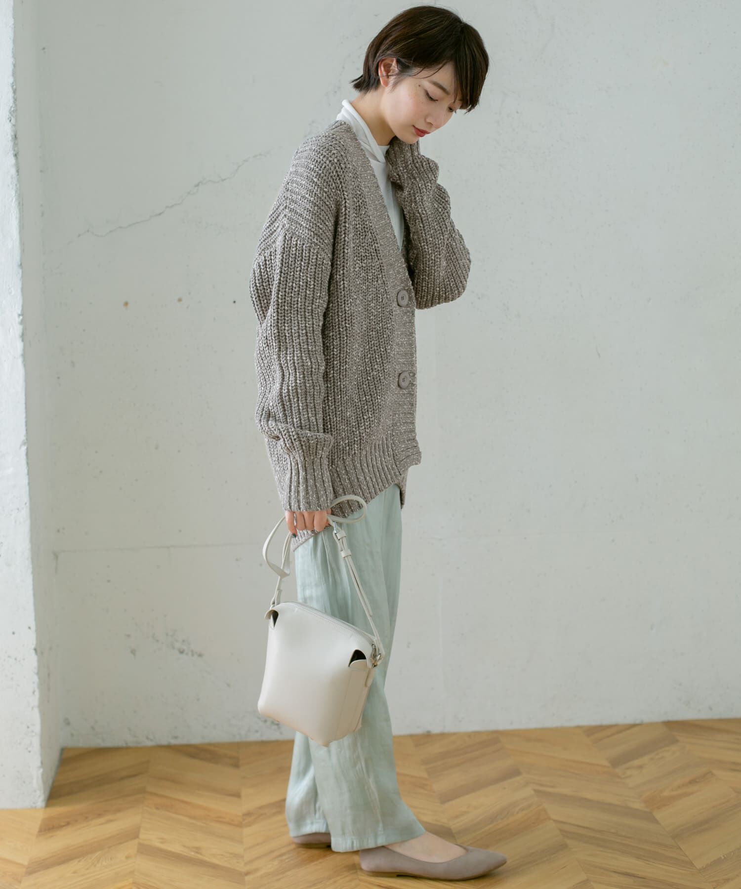  「ショルダースリットBIGカーディガン」|カーディガン|