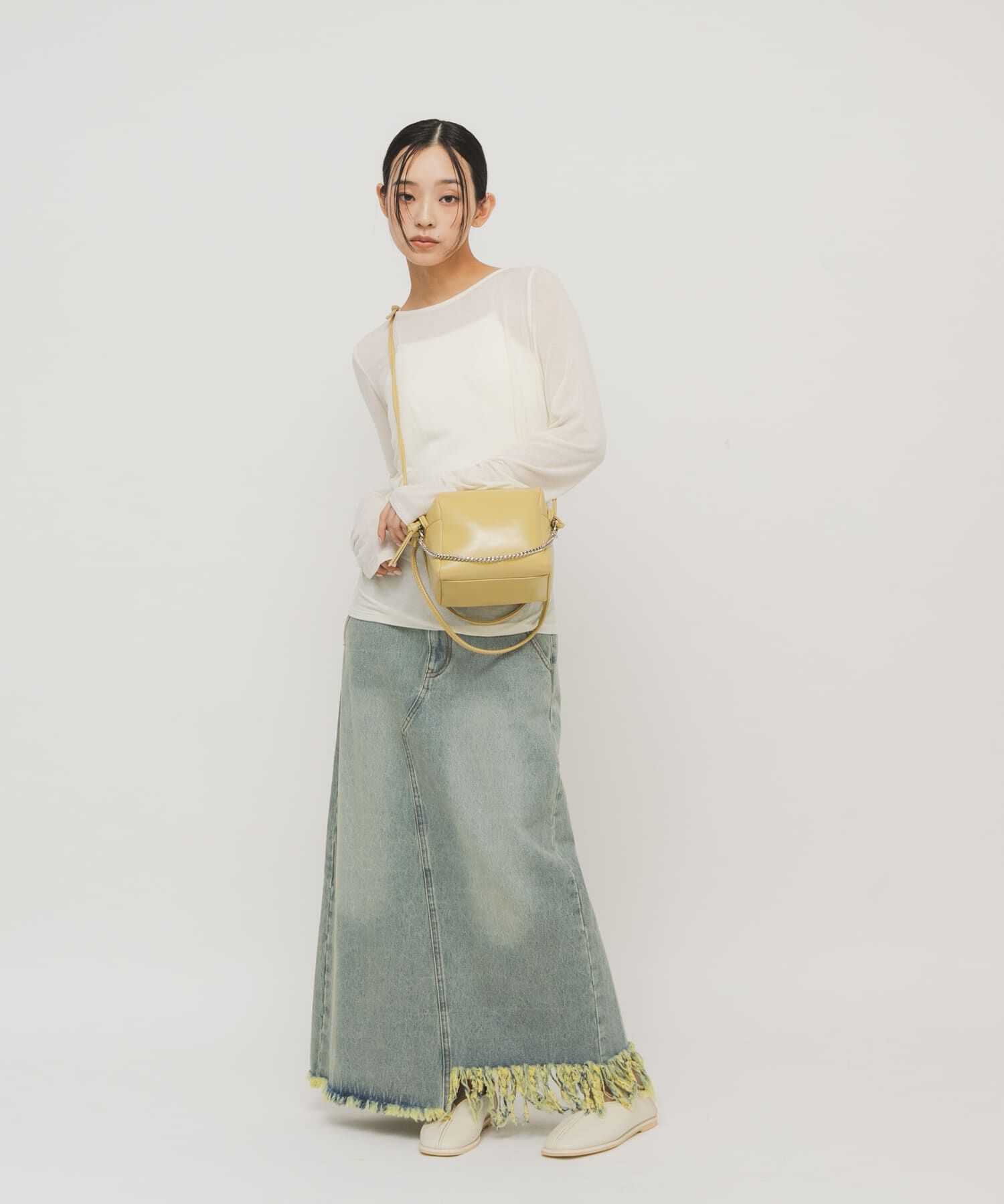  「チェーン付きスクエアBAG」|ショルダー・メッセンジャー|