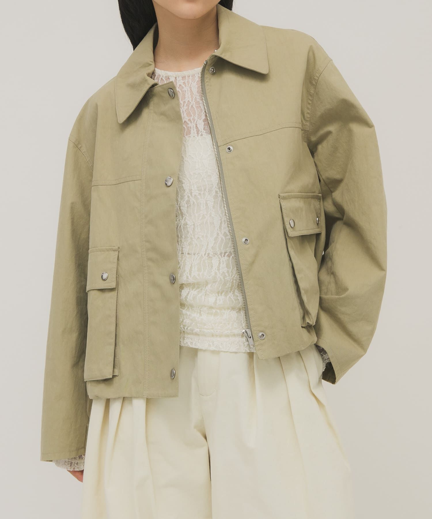  「2WAYカラーバルーンブルゾン」|ブルゾン・スタジャン|ベージュ系その他