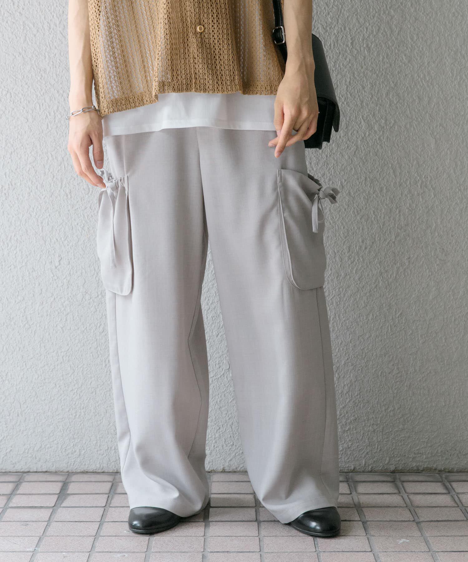 SENSE OF PLACE by URBAN RESEARCH「『セットアップ対応』 リネンライクサイドポケットワイドパンツ」|その他|