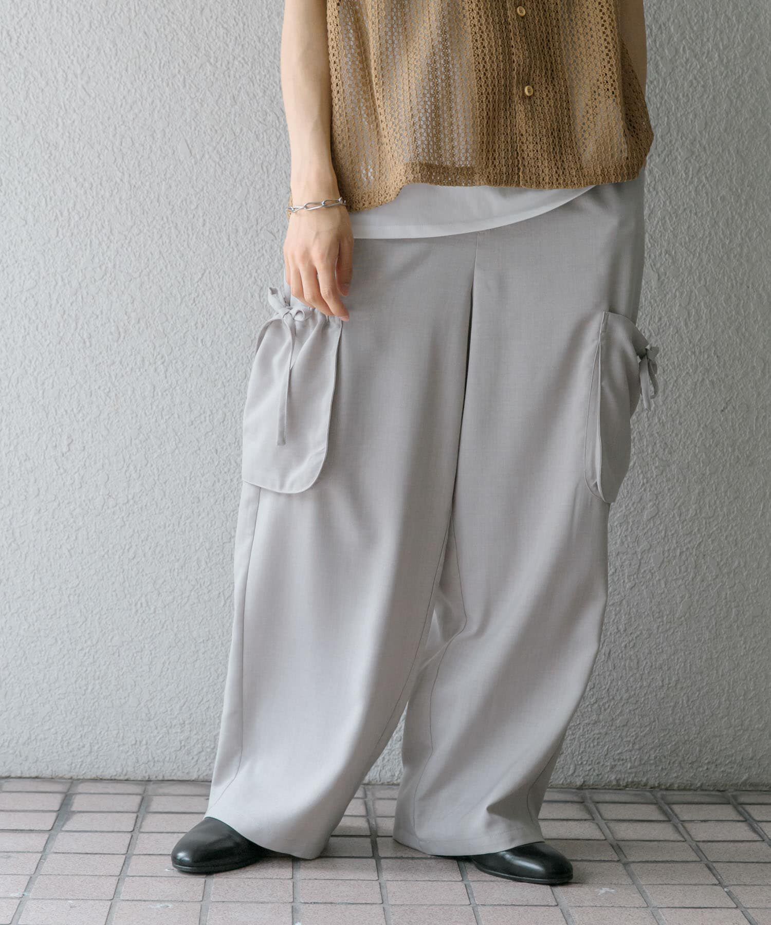 SENSE OF PLACE by URBAN RESEARCH「『セットアップ対応』 リネンライクサイドポケットワイドパンツ」|その他|