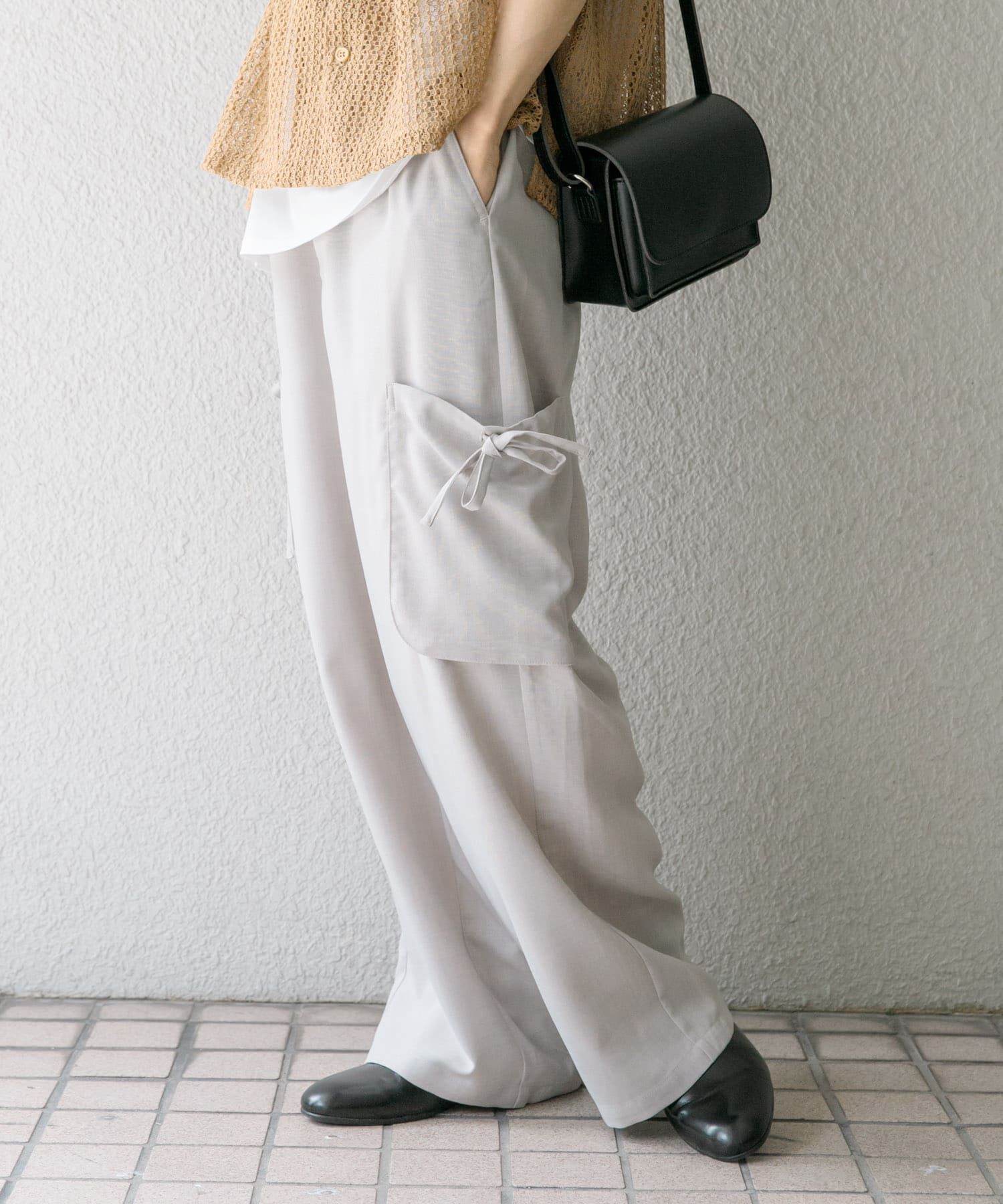 SENSE OF PLACE by URBAN RESEARCH「『セットアップ対応』 リネンライクサイドポケットワイドパンツ」|その他|