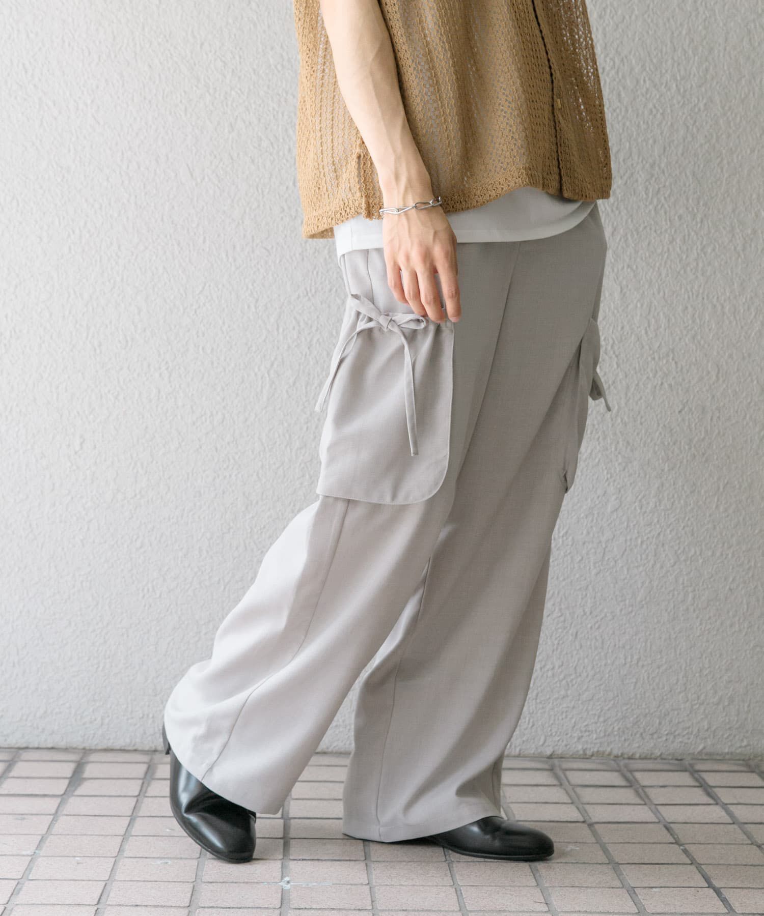 SENSE OF PLACE by URBAN RESEARCH「『セットアップ対応』 リネンライクサイドポケットワイドパンツ」|その他|