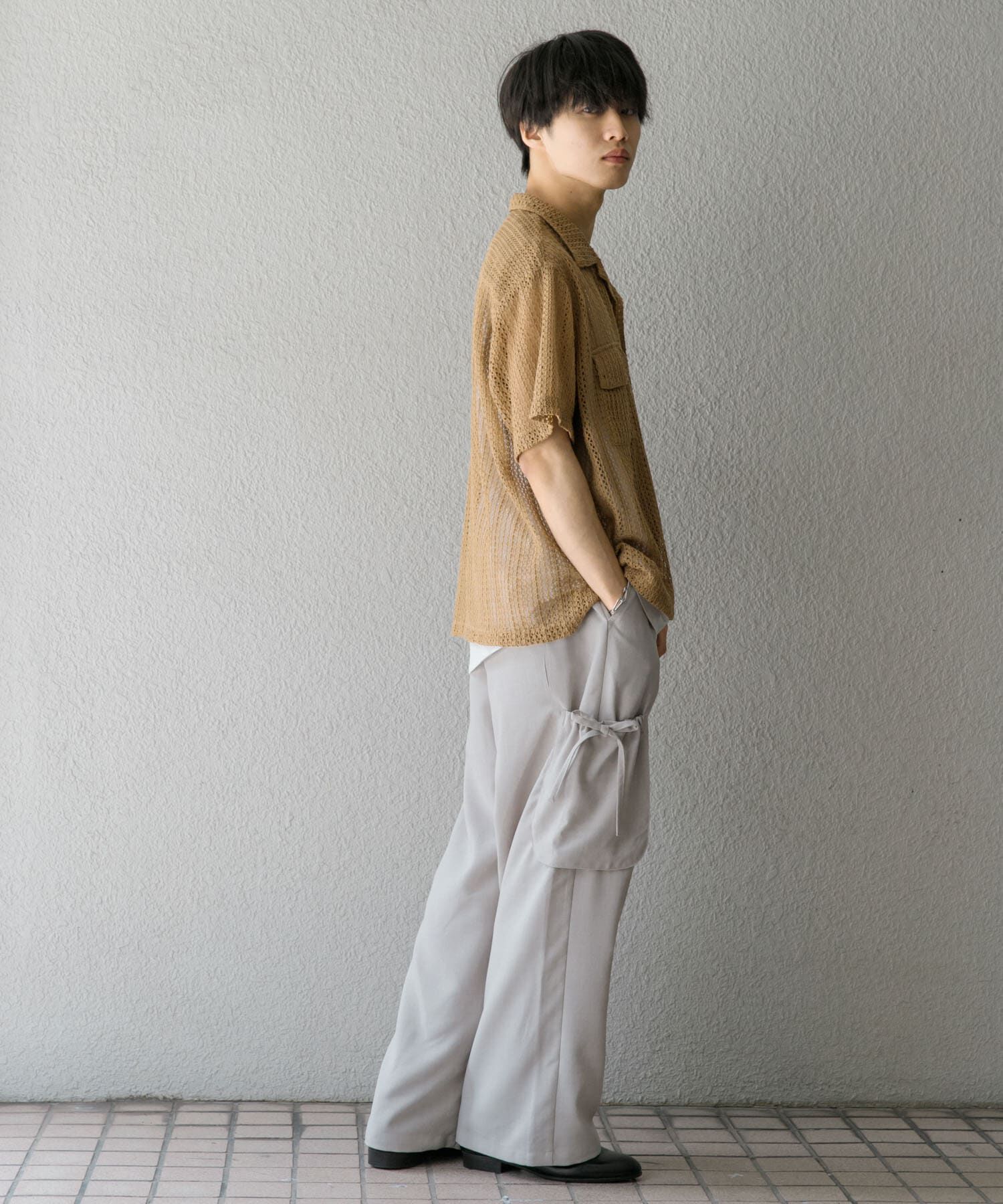 SENSE OF PLACE by URBAN RESEARCH「『セットアップ対応』 リネンライクサイドポケットワイドパンツ」|その他|