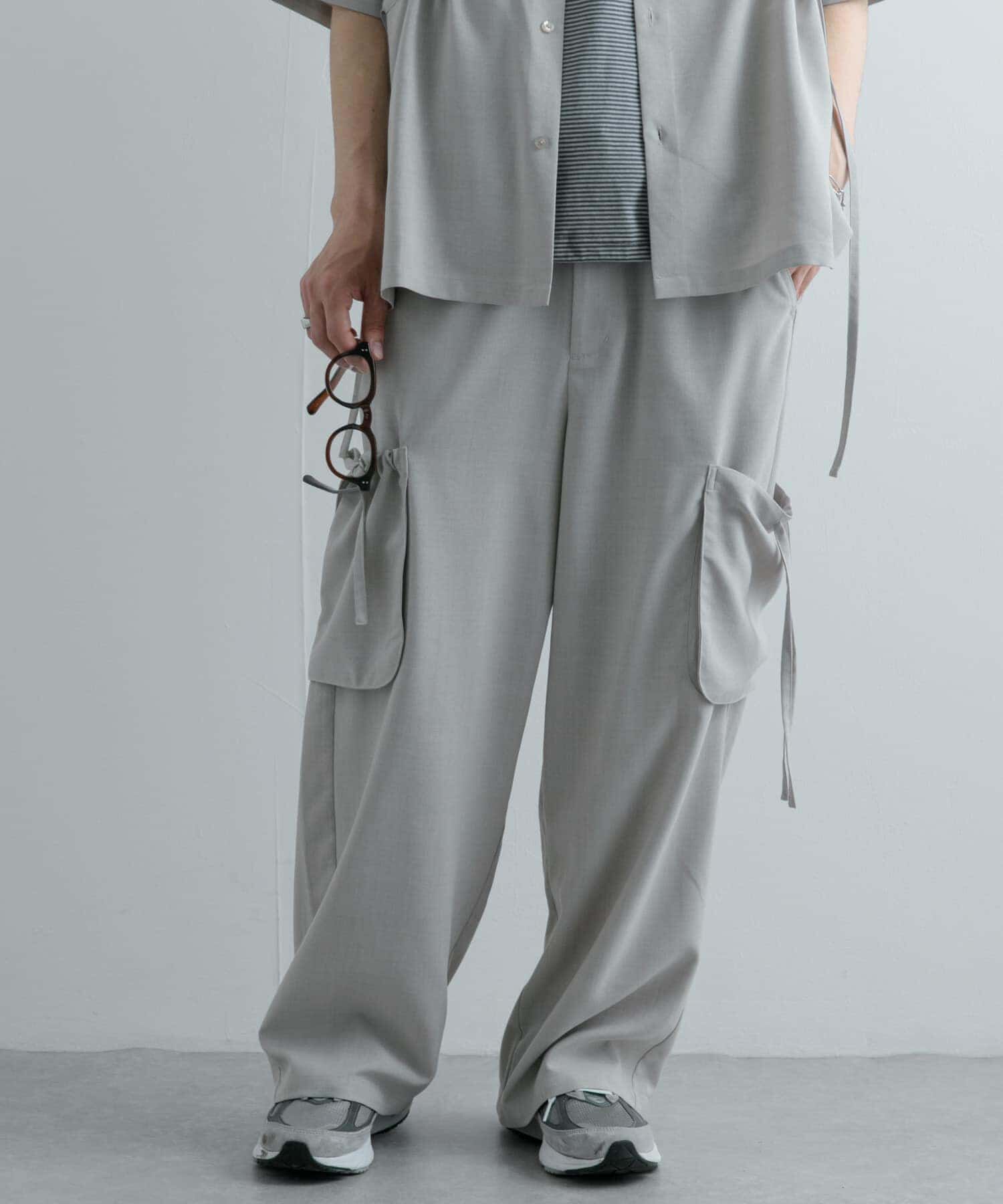 SENSE OF PLACE by URBAN RESEARCH「『セットアップ対応』 リネンライクサイドポケットワイドパンツ」|その他|