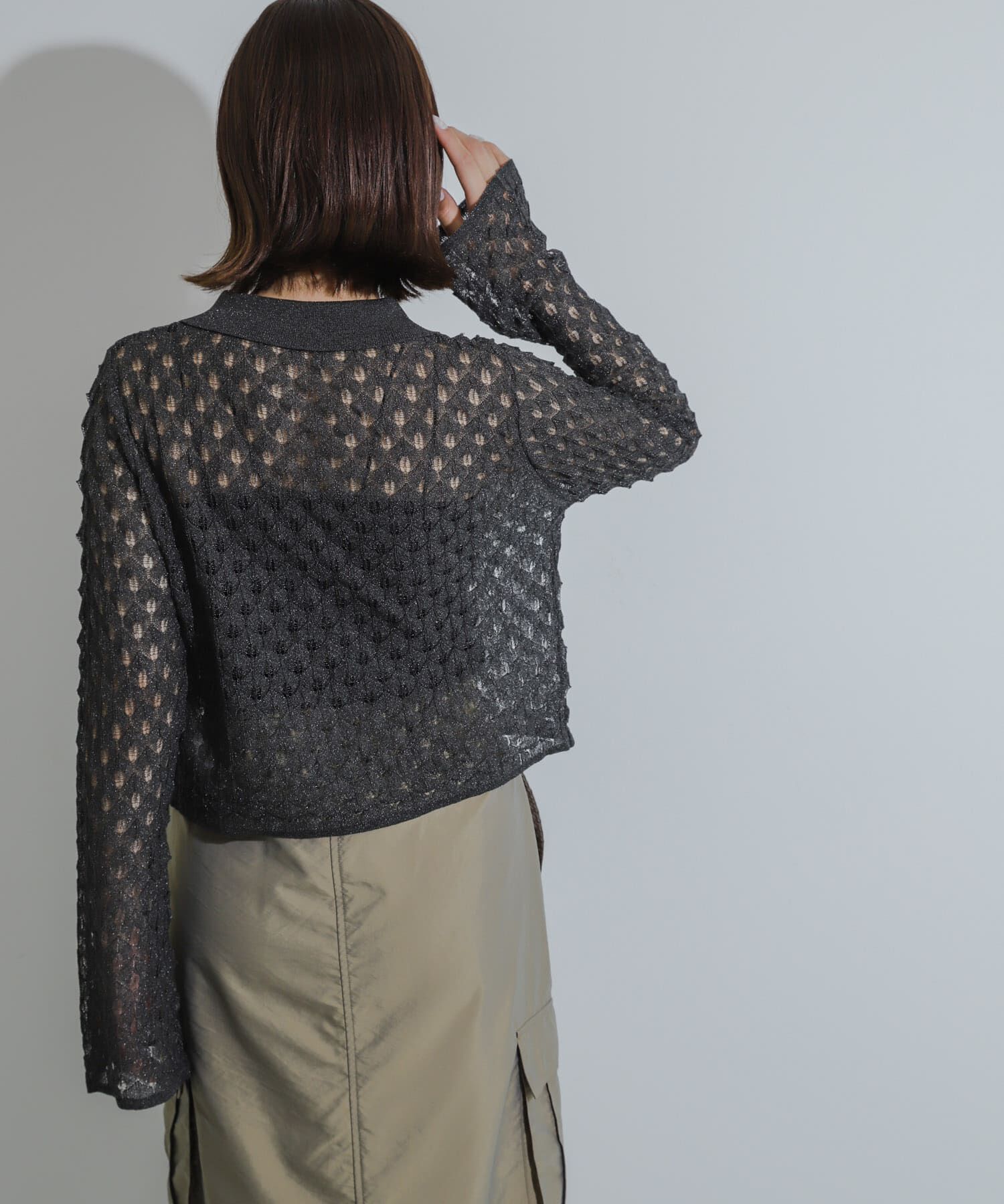 SENSE OF PLACE by URBAN RESEARCH「トゲトゲニットリボンカーディガン」|カーディガン|