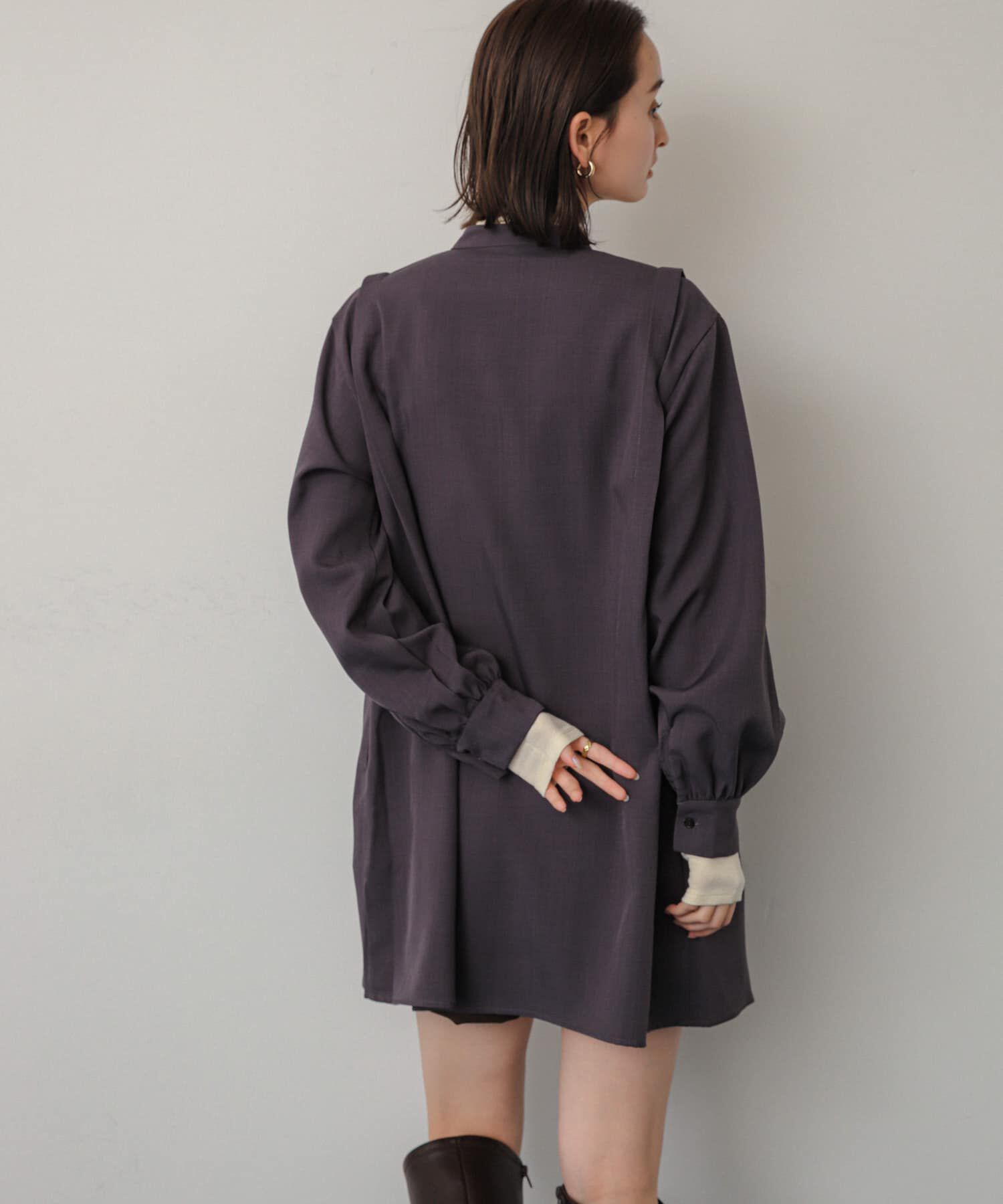 SENSE OF PLACE by URBAN RESEARCH「『Shortサイズあり』タックシャツワンピース」|ワンピース|