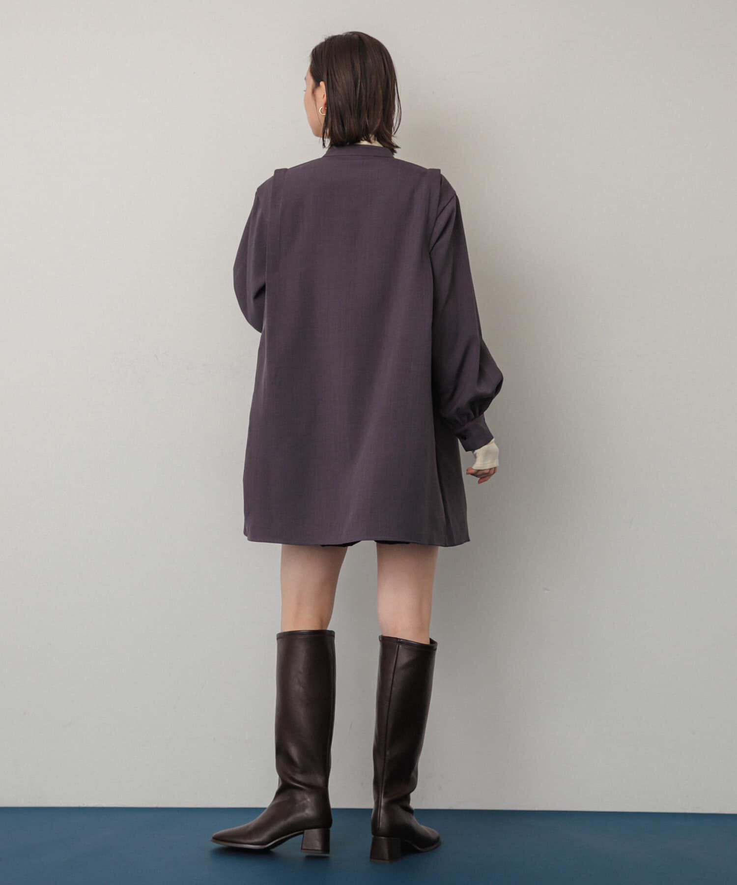 SENSE OF PLACE by URBAN RESEARCH「『Shortサイズあり』タックシャツワンピース」|ワンピース|