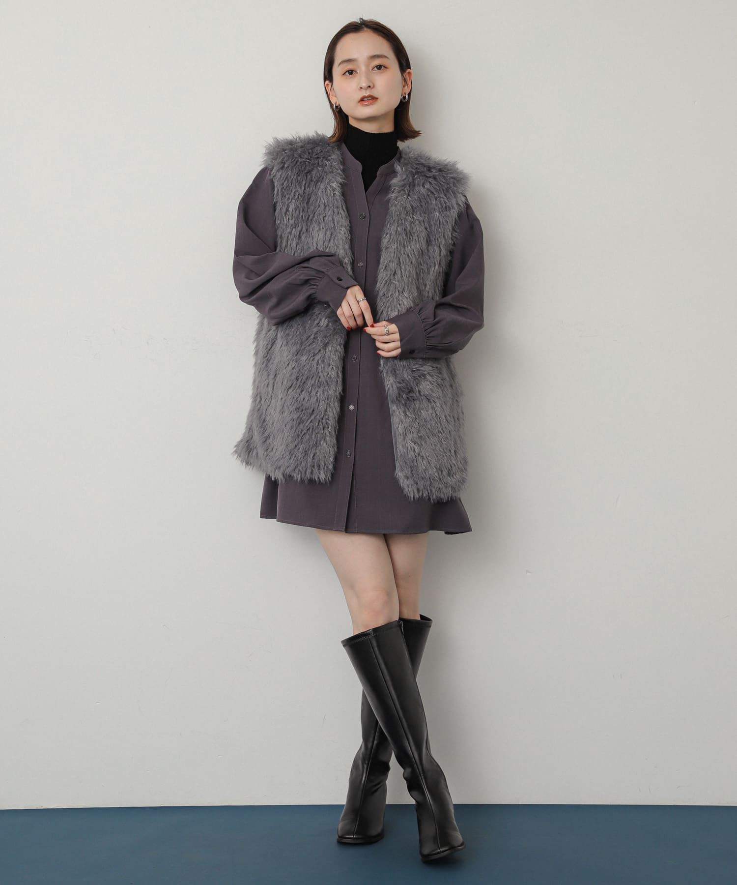 SENSE OF PLACE by URBAN RESEARCH「『Shortサイズあり』タックシャツワンピース」|ワンピース|