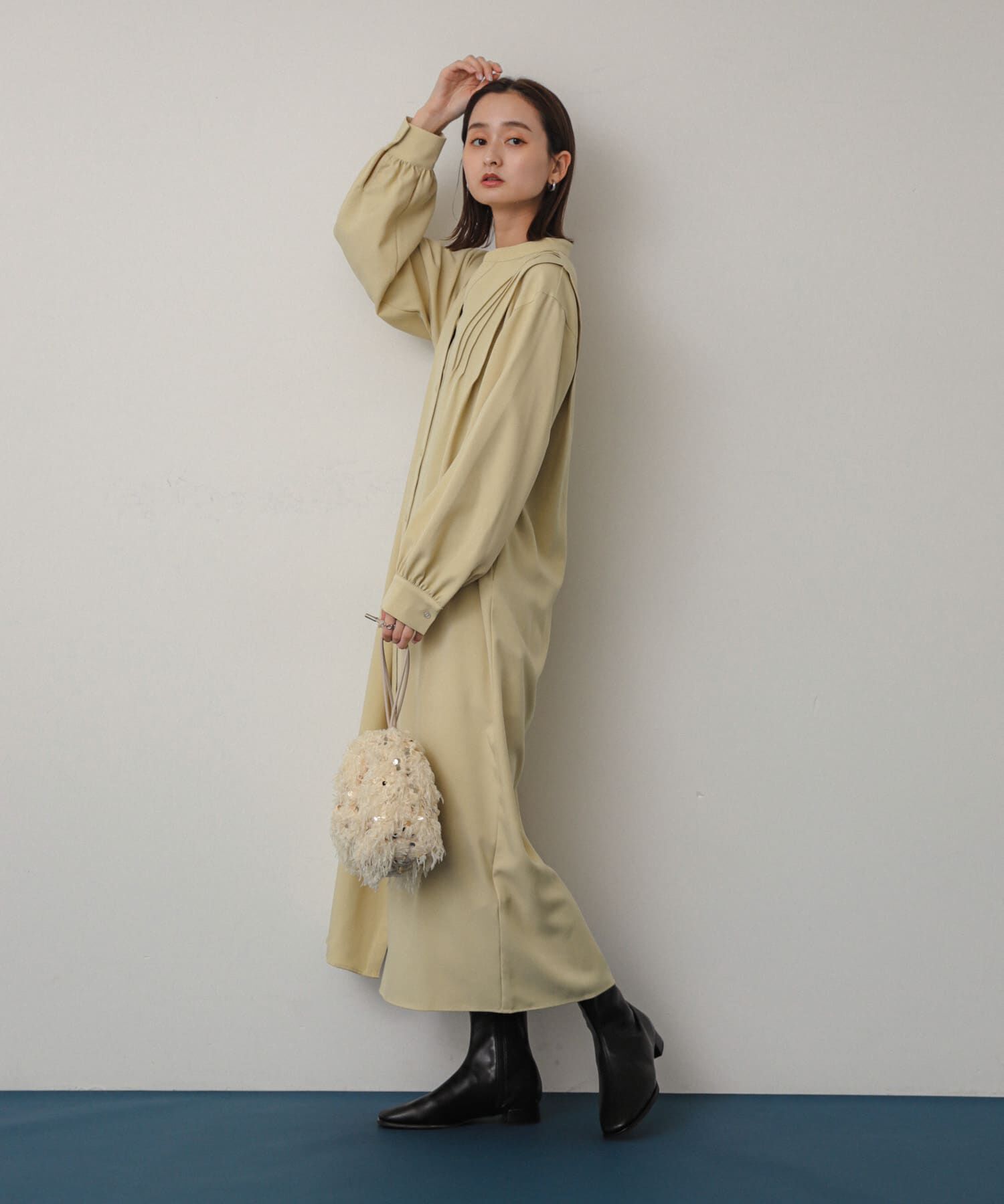 SENSE OF PLACE by URBAN RESEARCH「『Shortサイズあり』タックシャツワンピース」|ワンピース|