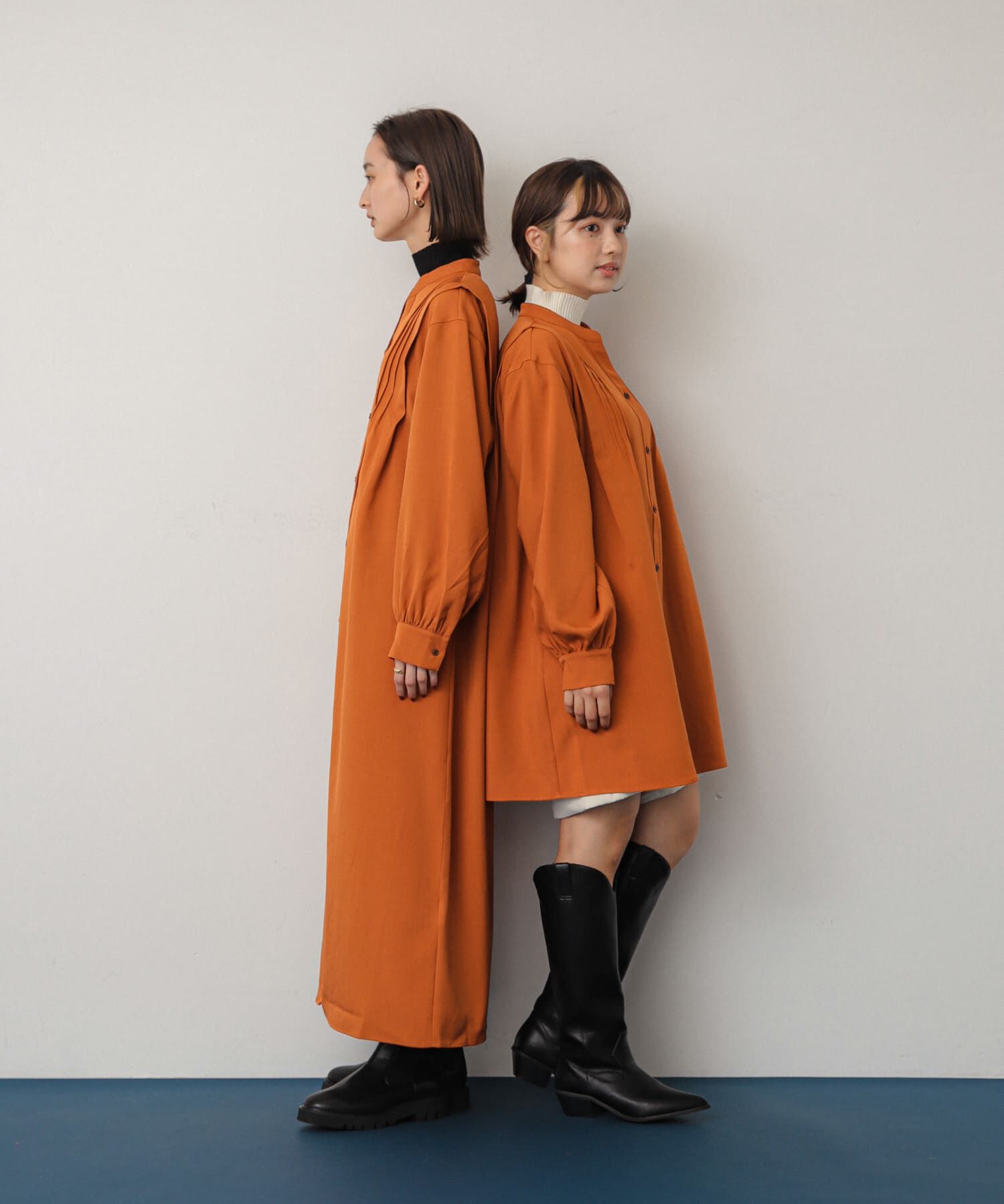 SENSE OF PLACE by URBAN RESEARCH「『Shortサイズあり』タックシャツワンピース」|ワンピース|