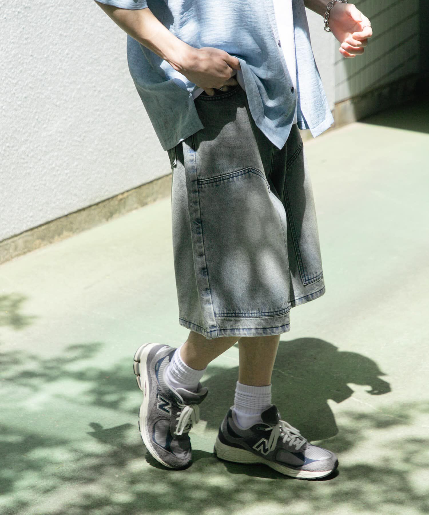 SENSE OF PLACE by URBAN RESEARCH「ダブルニーワイドデニムショーツ」|その他|