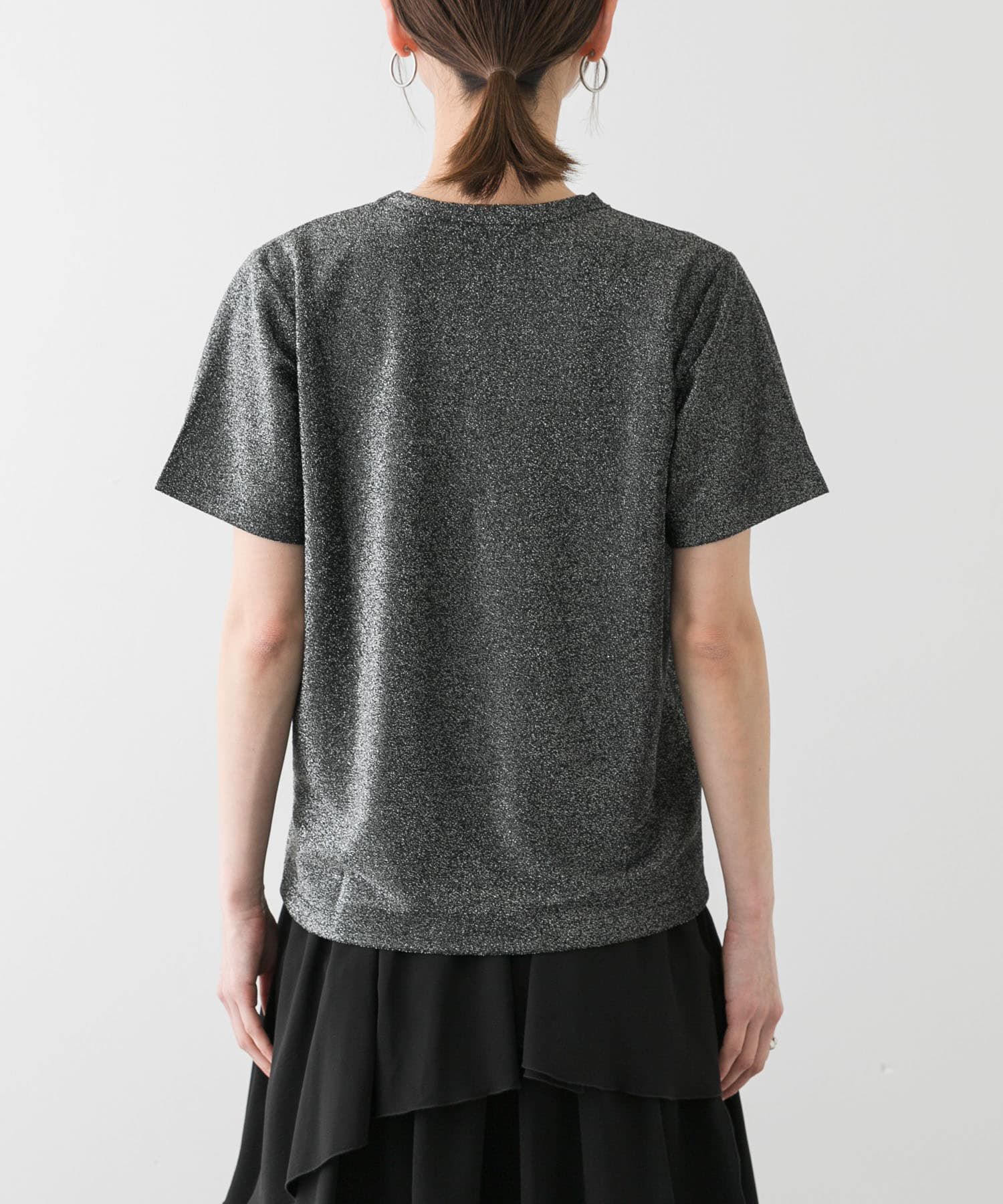 SENSE OF PLACE by URBAN RESEARCH「クルーネックラメTシャツ(半袖)」|Tシャツ・カットソー|