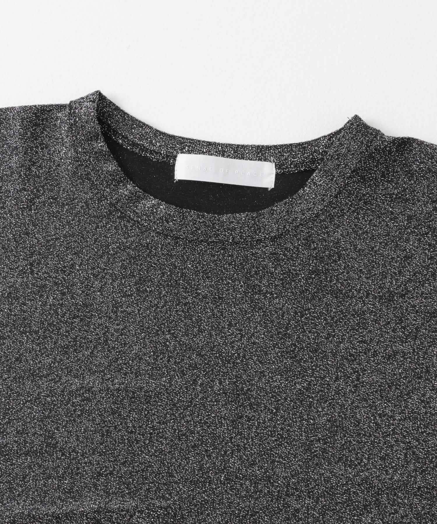 SENSE OF PLACE by URBAN RESEARCH「クルーネックラメTシャツ(半袖)」|Tシャツ・カットソー|