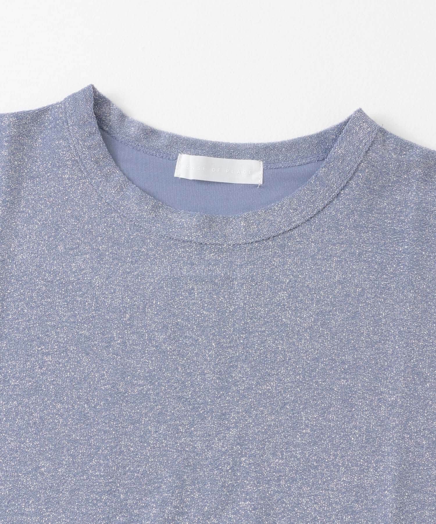 SENSE OF PLACE by URBAN RESEARCH「クルーネックラメTシャツ(半袖)」|Tシャツ・カットソー|