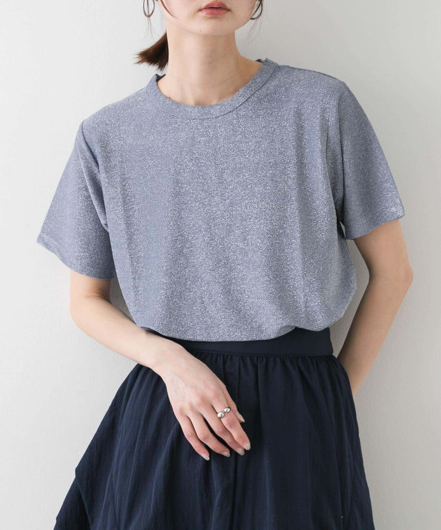 SENSE OF PLACE by URBAN RESEARCH「クルーネックラメTシャツ(半袖)」|Tシャツ・カットソー|