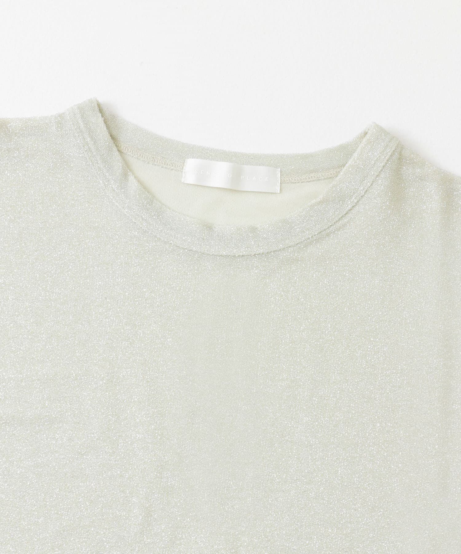 SENSE OF PLACE by URBAN RESEARCH「クルーネックラメTシャツ(半袖)」|Tシャツ・カットソー|