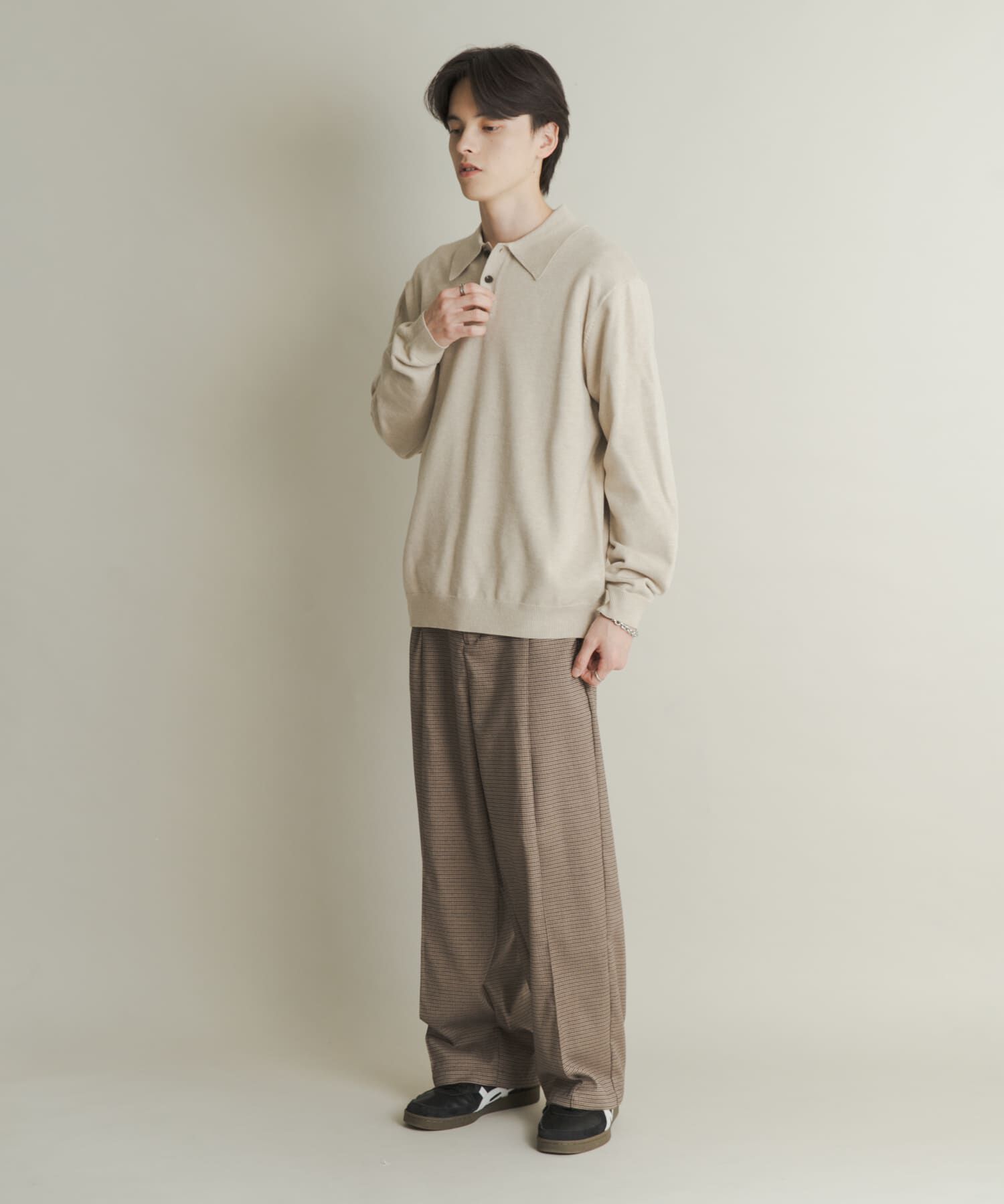 SENSE OF PLACE by URBAN RESEARCH「『一部WEB限定カラー』『洗濯可/毛玉防止』ストレッチニットポロシャツ」|ニット・セーター|