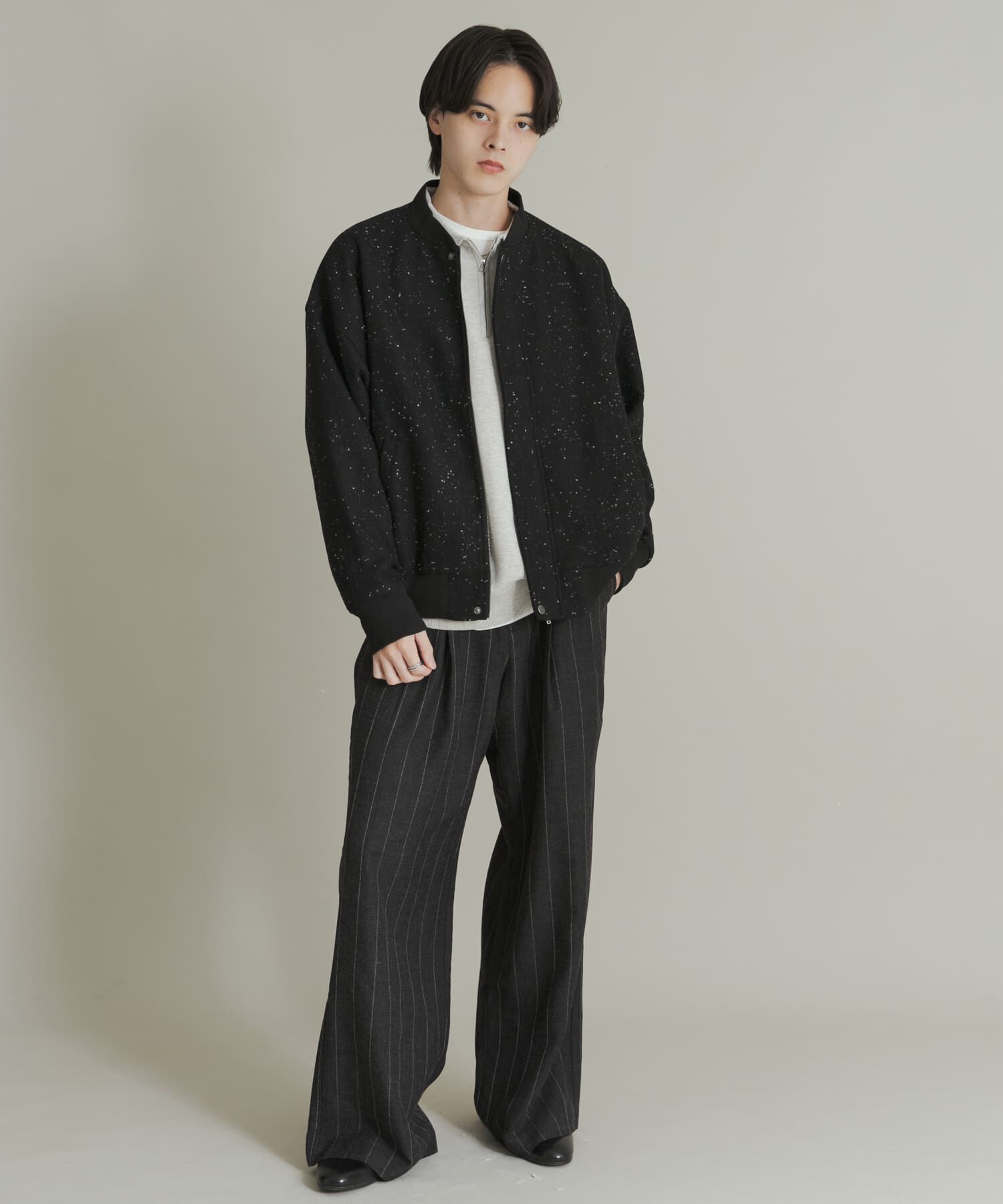 SENSE OF PLACE by URBAN RESEARCH「ウールタッチネップブルゾン」|ブルゾン・スタジャン|