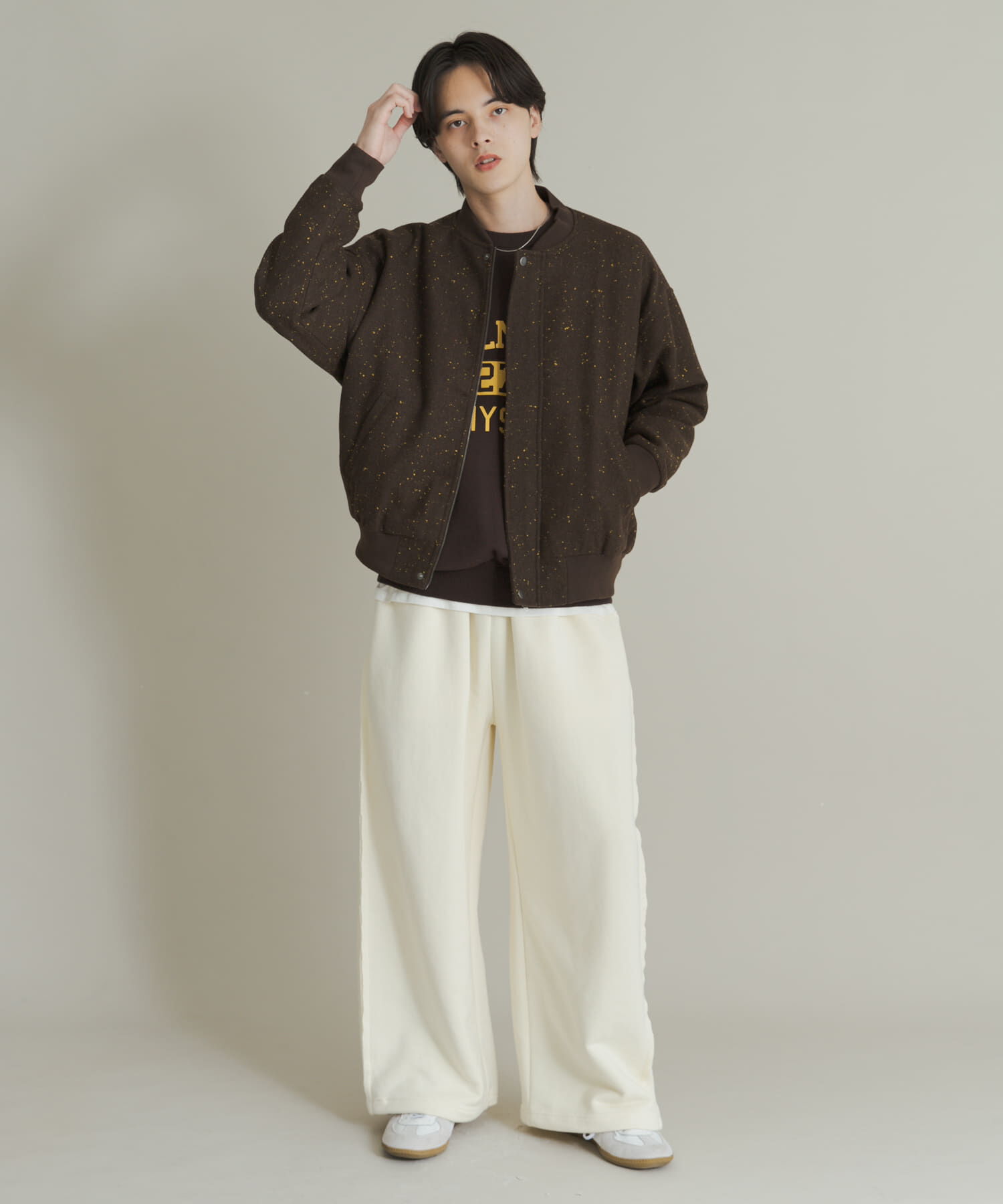 SENSE OF PLACE by URBAN RESEARCH「ウールタッチネップブルゾン」|ブルゾン・スタジャン|