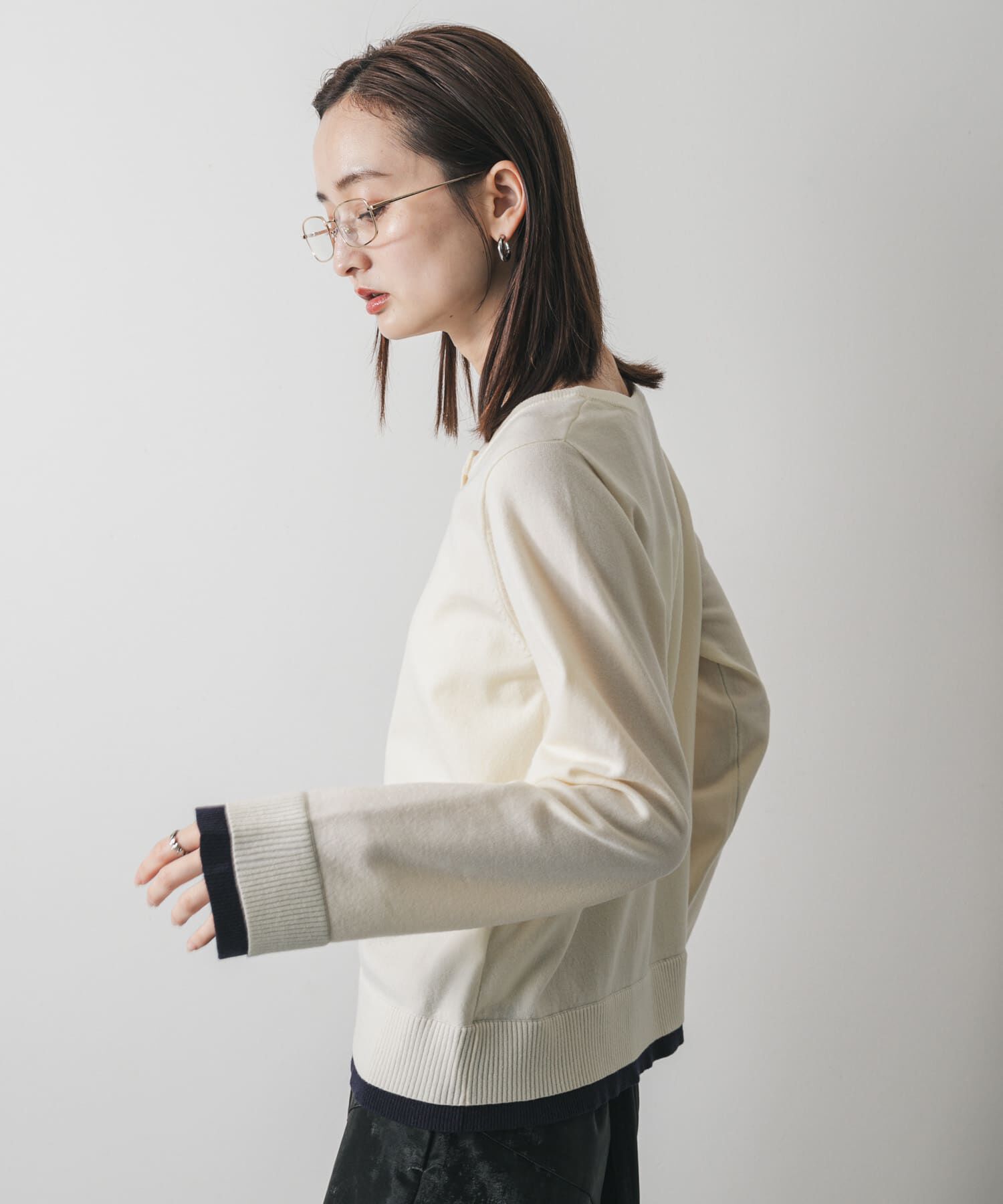 SENSE OF PLACE by URBAN RESEARCH「ヘンリーネックレイヤードセーター」|ニット・セーター|