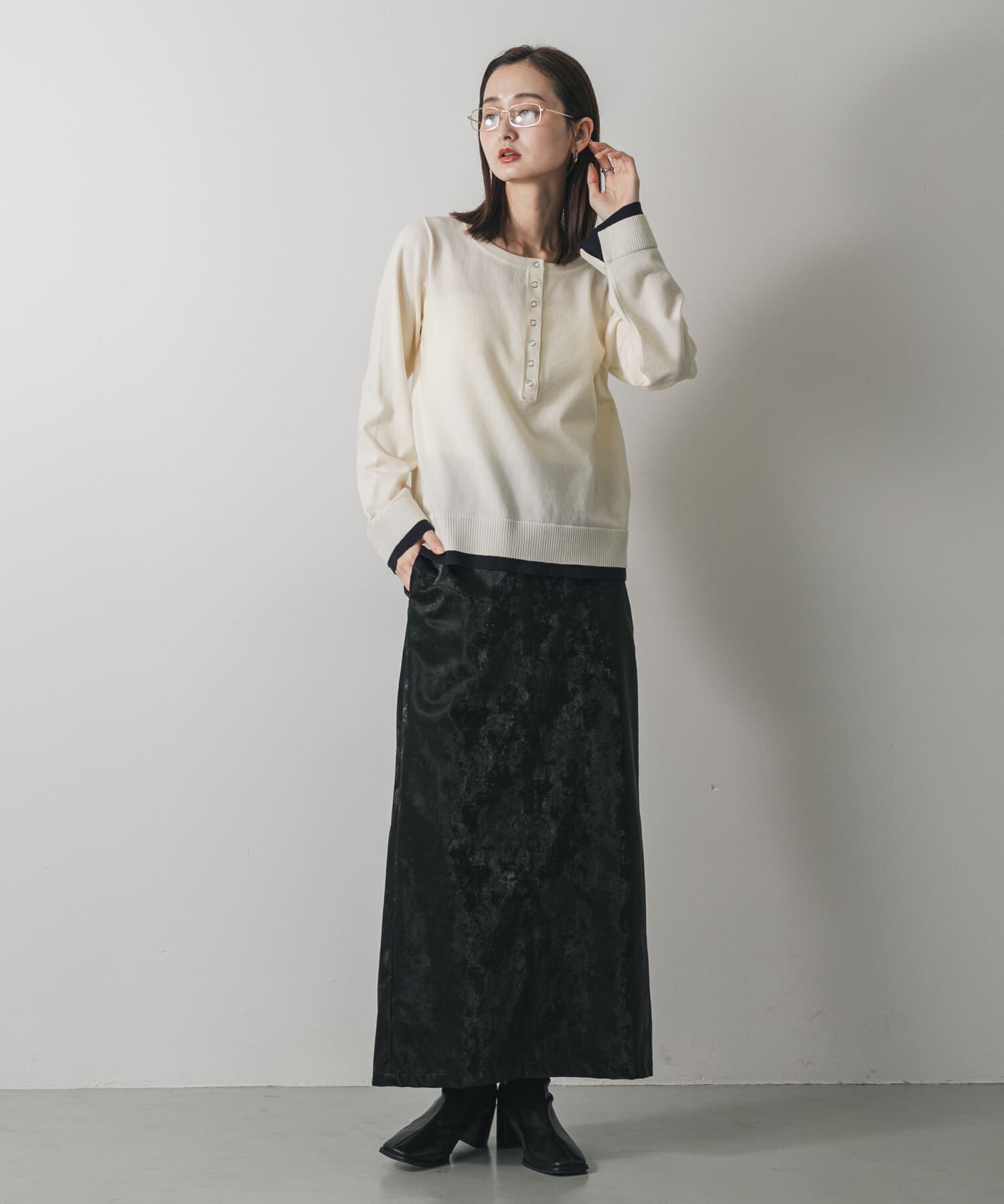 SENSE OF PLACE by URBAN RESEARCH「ヘンリーネックレイヤードセーター」|ニット・セーター|