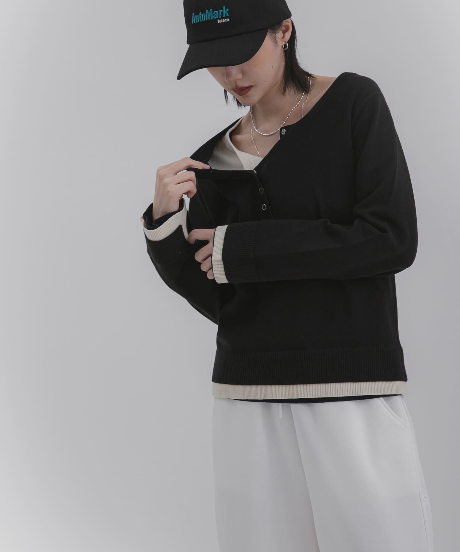 SENSE OF PLACE by URBAN RESEARCH「ヘンリーネックレイヤードセーター」|ニット・セーター|