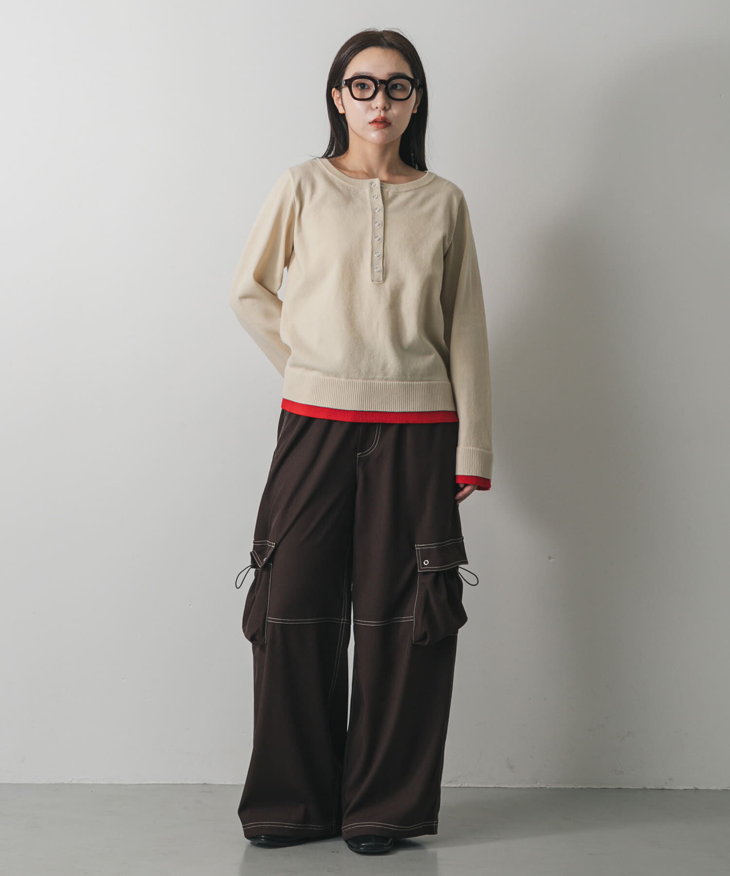 SENSE OF PLACE by URBAN RESEARCH「ヘンリーネックレイヤードセーター」|ニット・セーター|