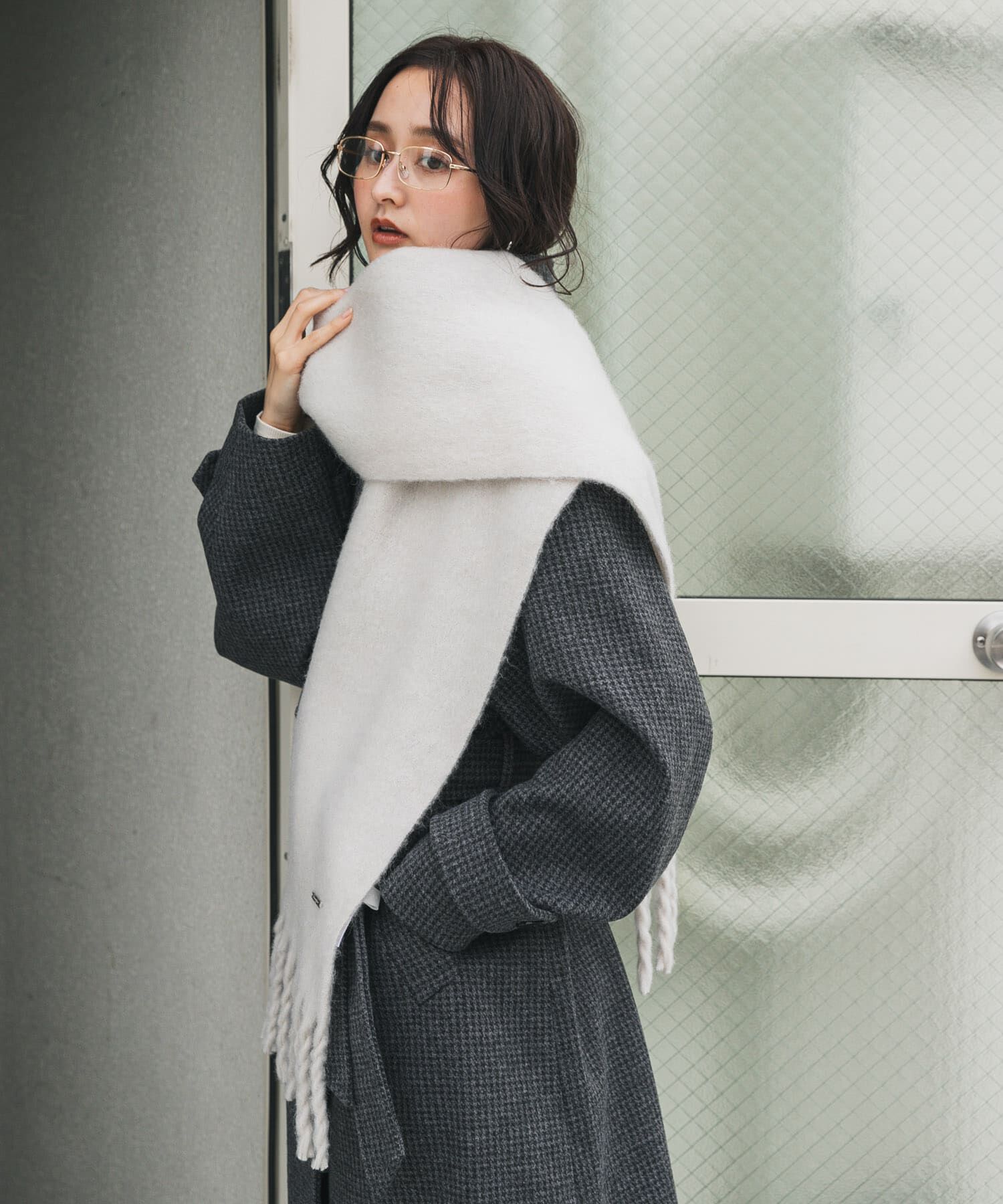 SENSE OF PLACE by URBAN RESEARCH「モヘアライクストール」|マフラー|