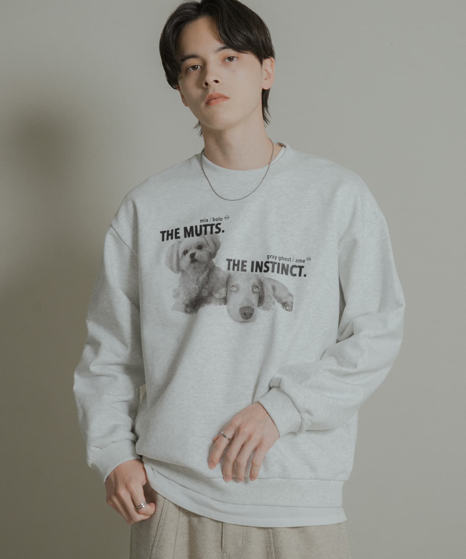 SENSE OF PLACE by URBAN RESEARCH「Dog graphic crew-neck Sweat」|スウェット・ジャージ|