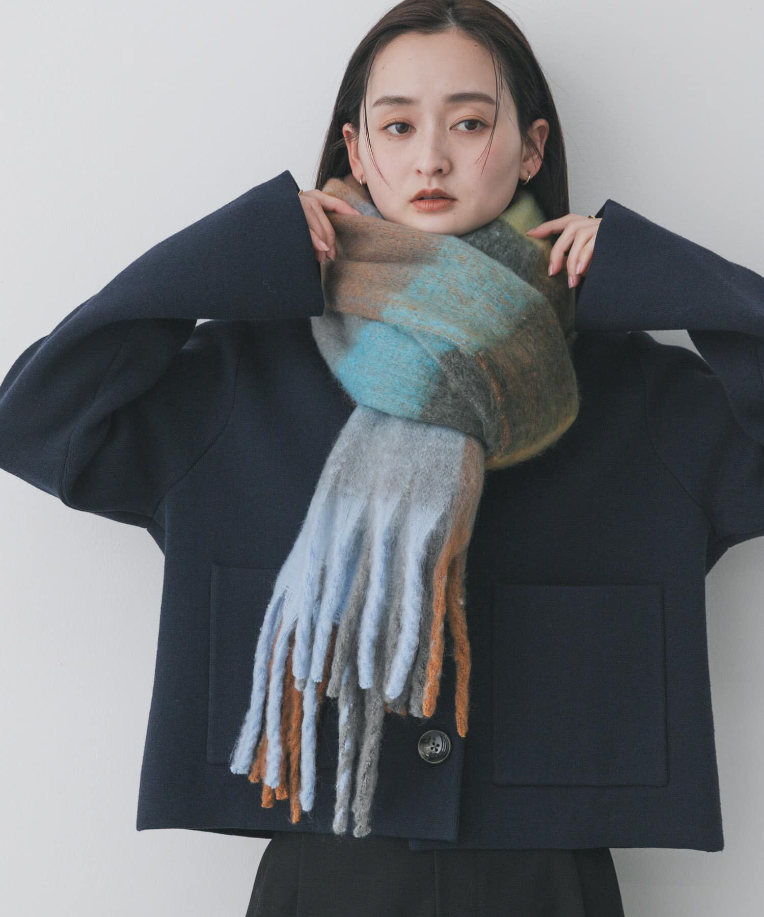 SENSE OF PLACE by URBAN RESEARCH「ボリュームチェックストール」|マフラー|