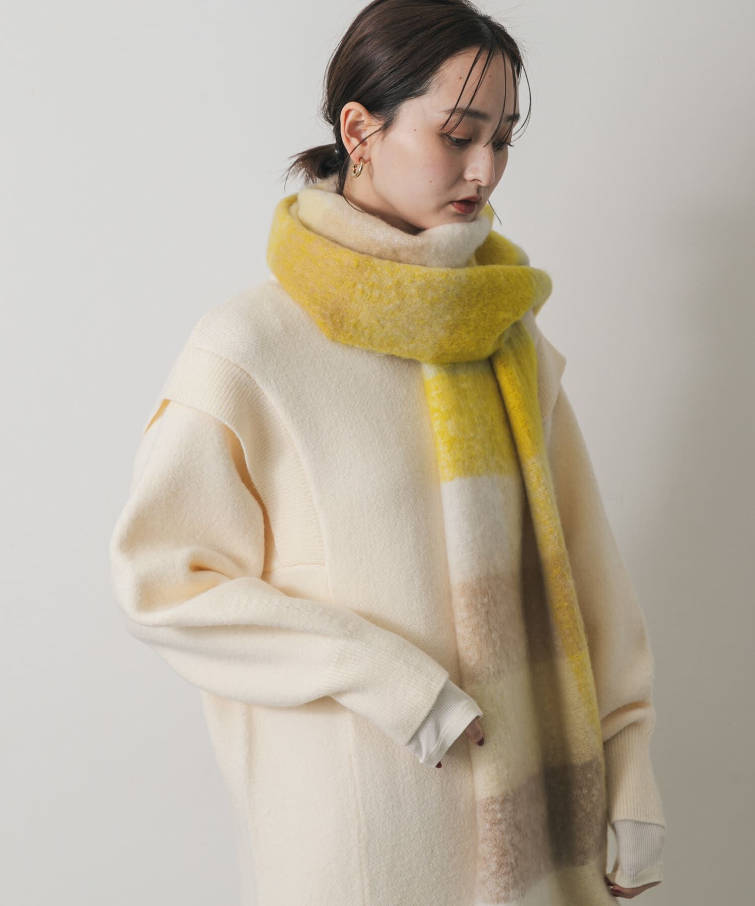 SENSE OF PLACE by URBAN RESEARCH「ボリュームチェックストール」|マフラー|