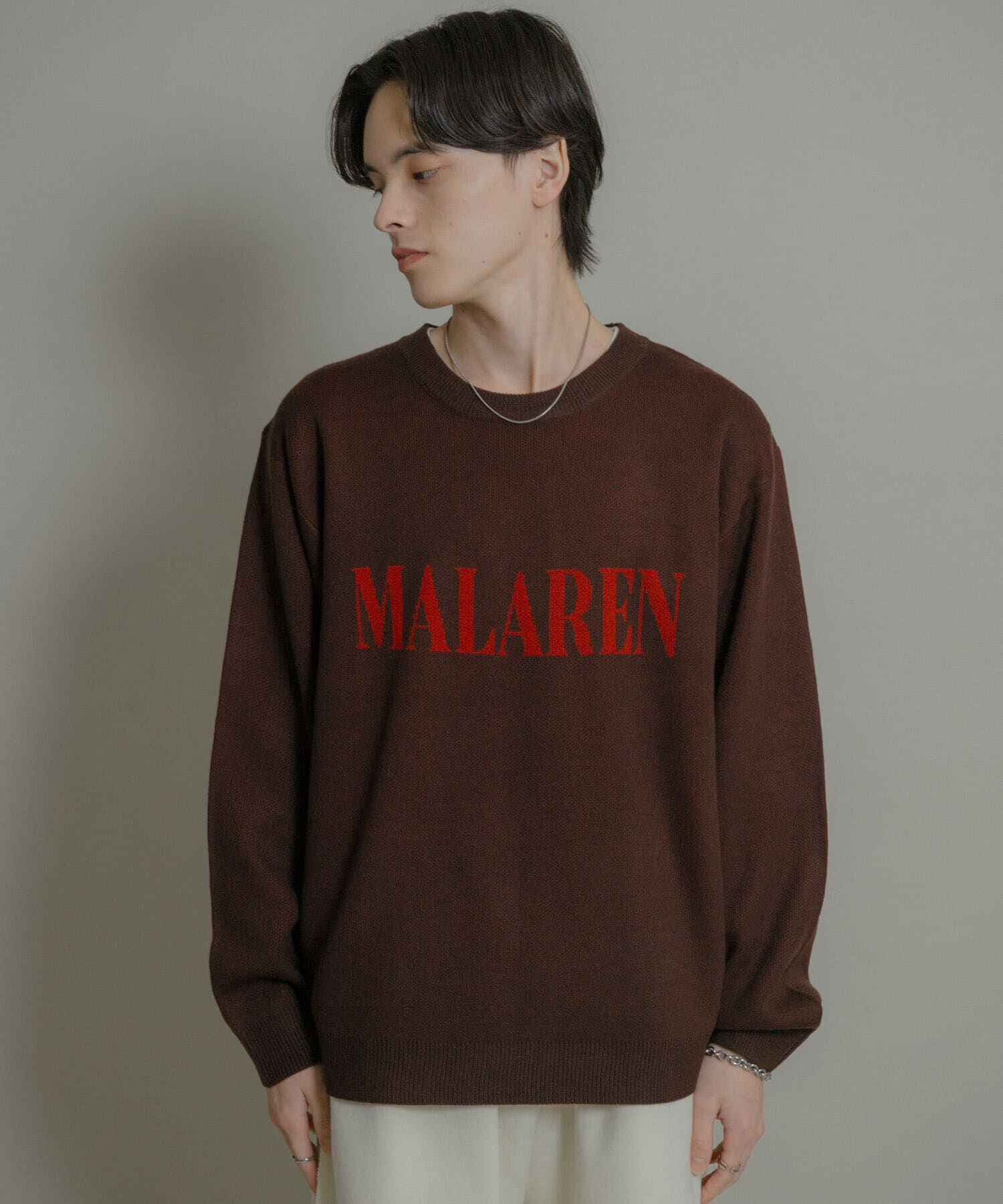 SENSE OF PLACE by URBAN RESEARCH「ロゴグラフィッククルーネックニット」|ニット・セーター|