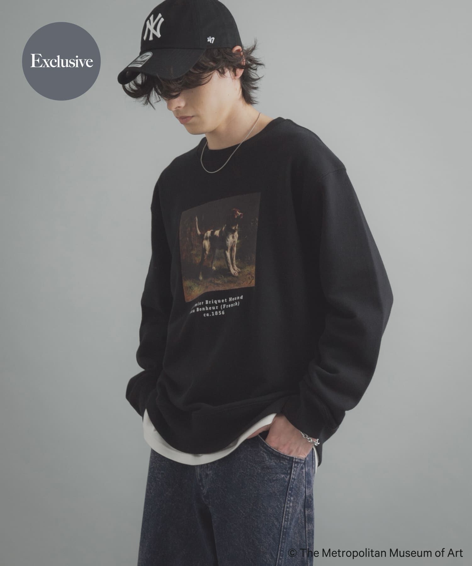 SENSE OF PLACE by URBAN RESEARCH「『別注』The Met&times;SENSE OF PLACE スウェット」|スウェット・ジャージ|ブラック