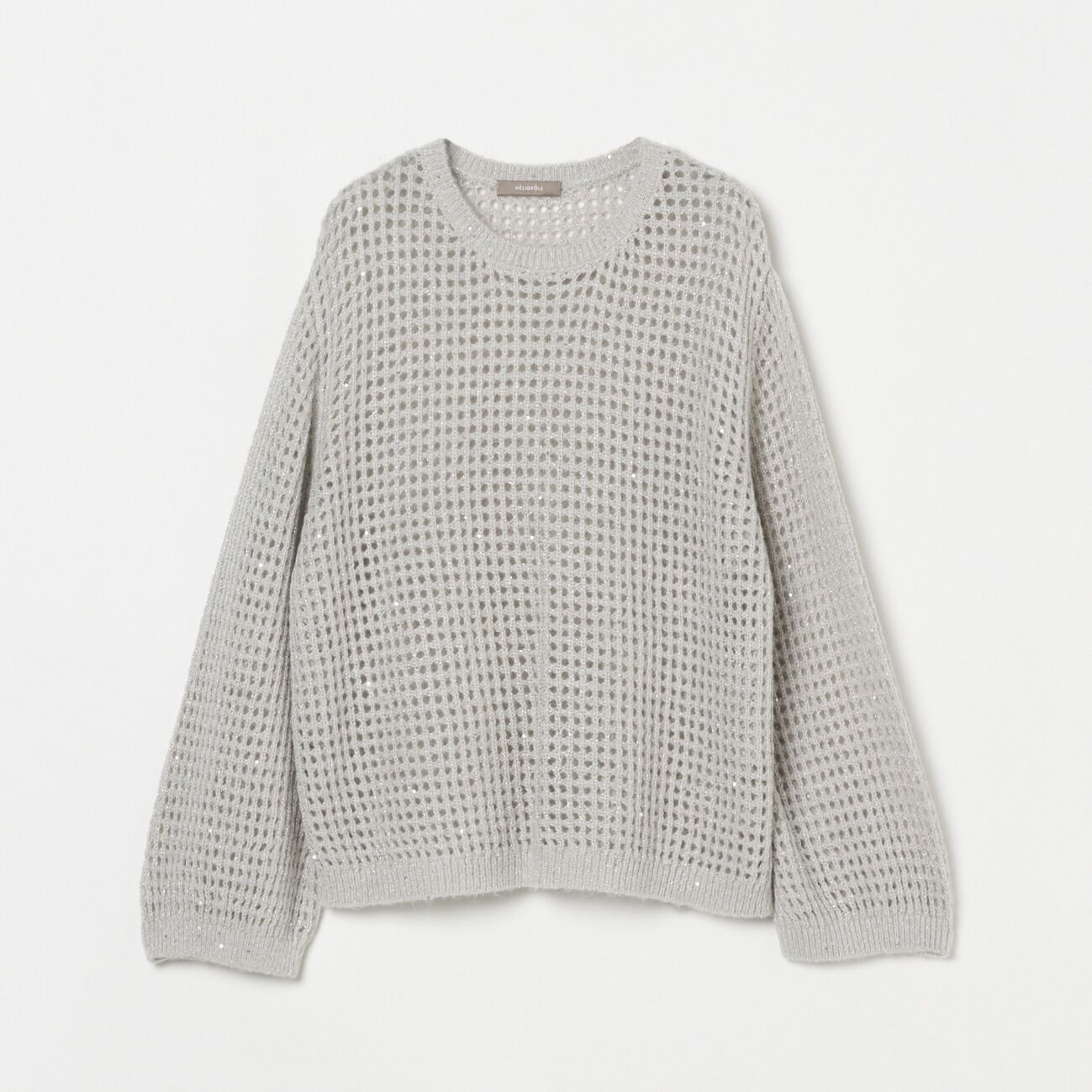 HELIOPOLE「HELIOPOLE SHEER SPANGLE KNIT」|ニット・セーター|アイボリー