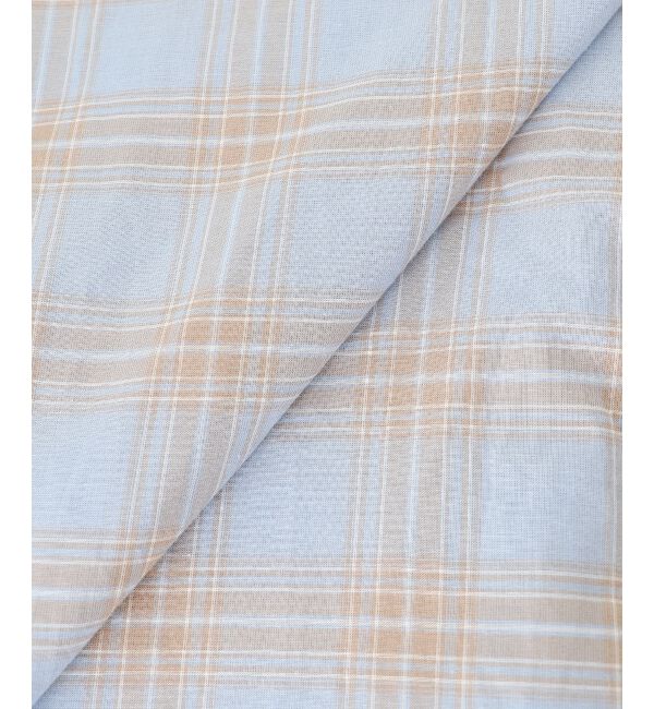  「シアーチェックシャツワンピース」|ワンピース|