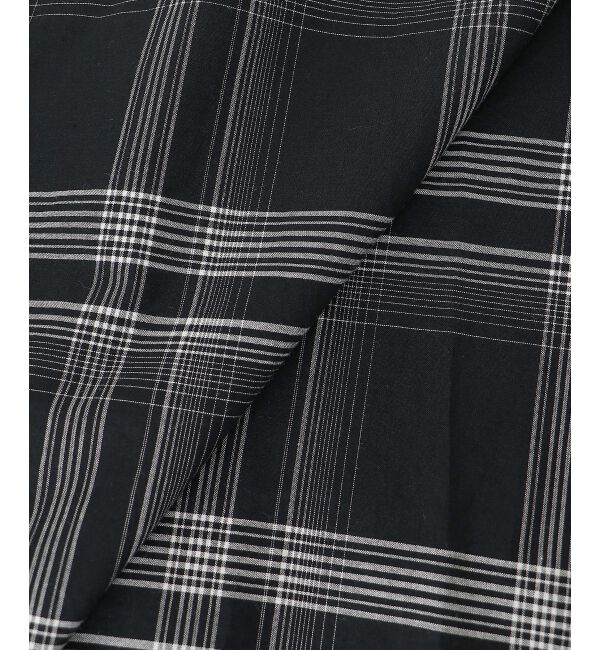  「シアーチェックシャツワンピース」|ワンピース|