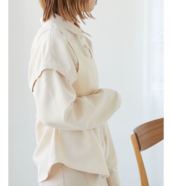 MAJESTICLEGON「ビスチェset肩あきシャツ」|シャツ・ブラウス|