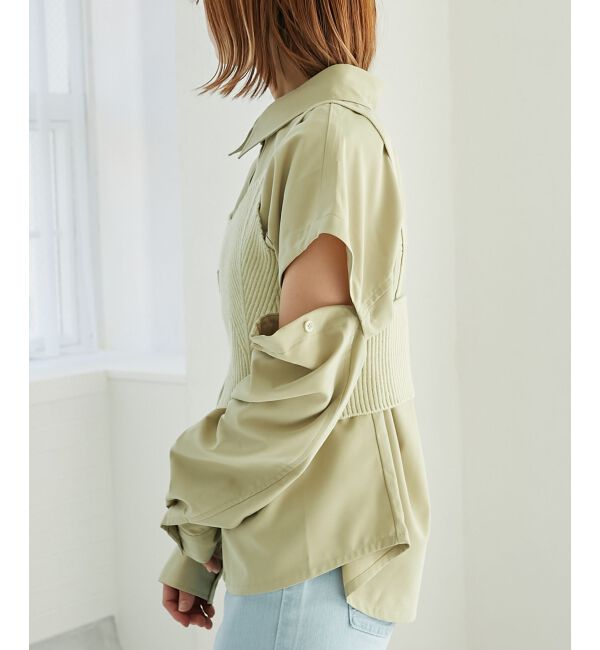 MAJESTICLEGON「ビスチェset肩あきシャツ」|シャツ・ブラウス|