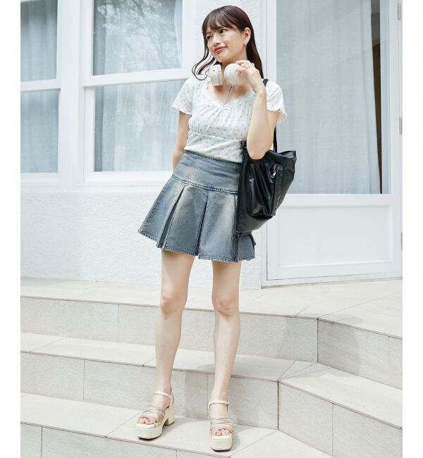 MAJESTICLEGON「ボックスプリーツミニスカパン」|その他|