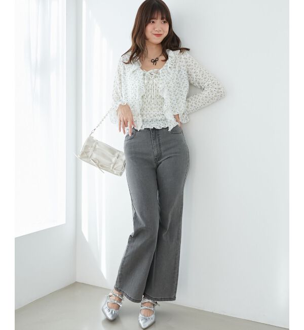  「カップ付きシャーリングキャミ」|キャミソール|