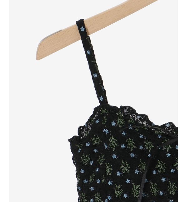  「カップ付きシャーリングキャミ」|キャミソール|