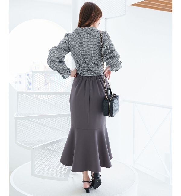  「デコルテオープン長袖ブラウス」|シャツ・ブラウス|