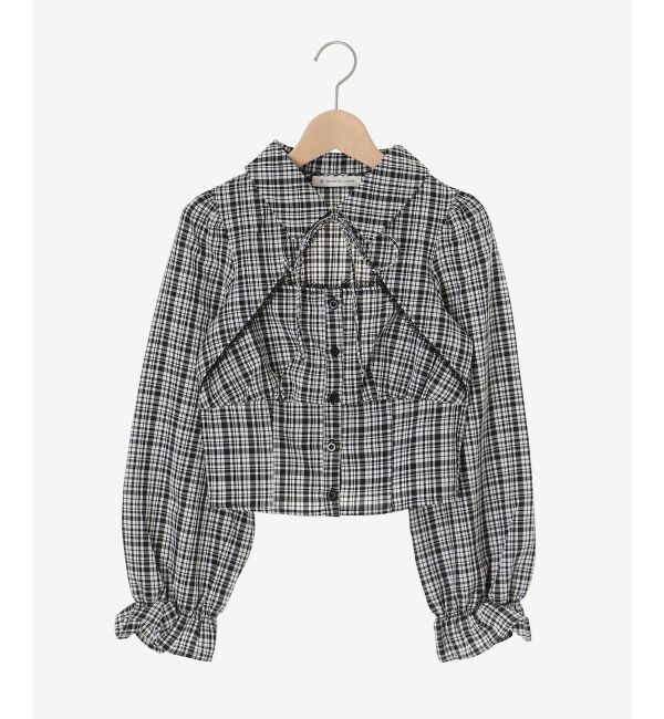  「デコルテオープン長袖ブラウス」|シャツ・ブラウス|