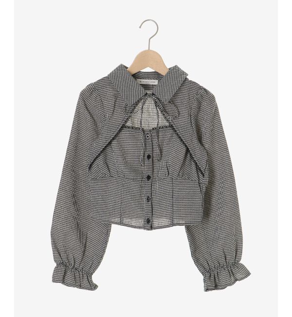  「デコルテオープン長袖ブラウス」|シャツ・ブラウス|