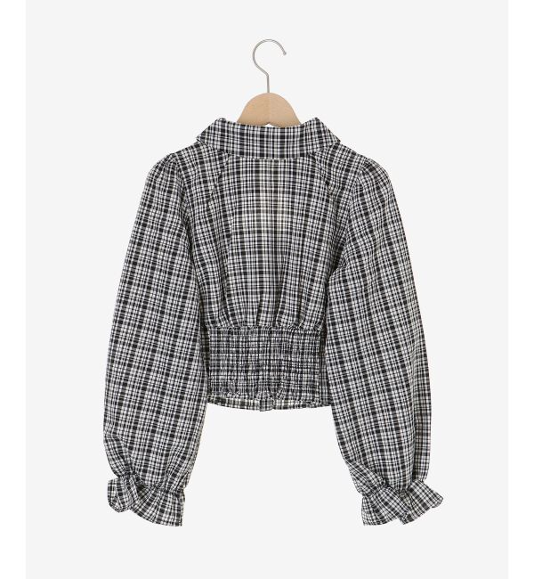  「デコルテオープン長袖ブラウス」|シャツ・ブラウス|