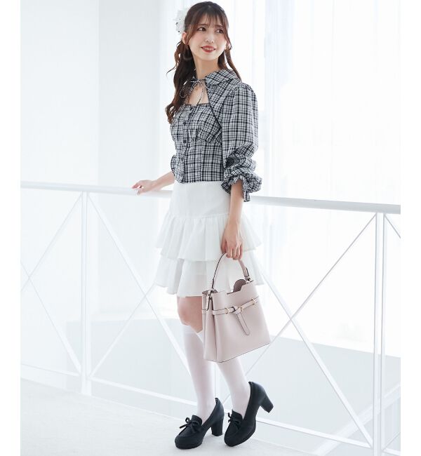  「デコルテオープン長袖ブラウス」|シャツ・ブラウス|